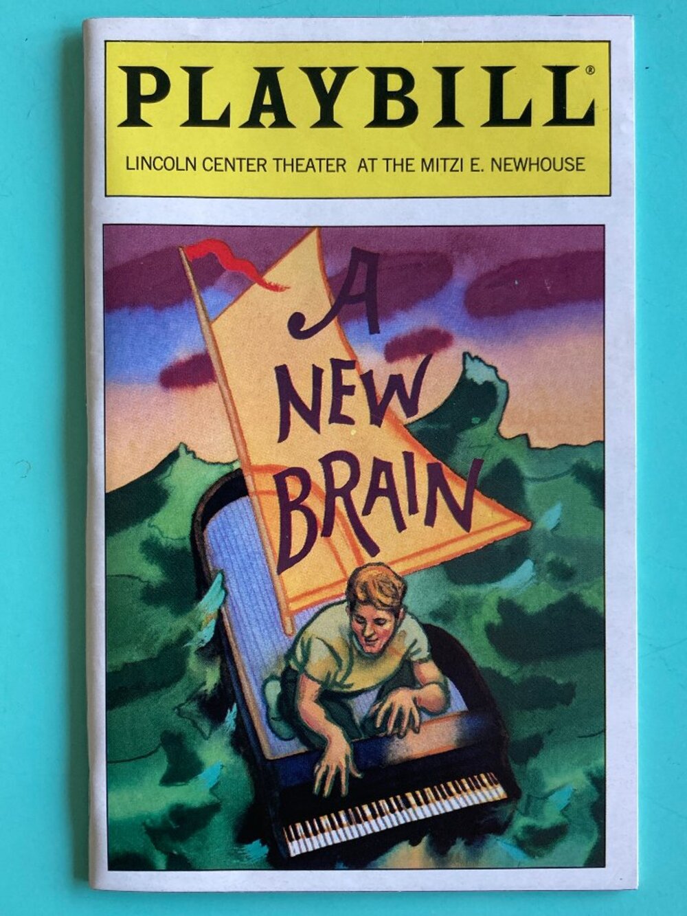 A NEW BRAIN Kristin Chenoweth (Only) Signed Playbill A NEW BRAIN Chip Zien 1998